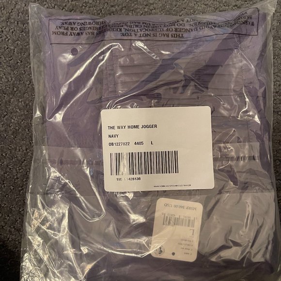 NWT Free People Way Home Jogger in Deepest Navy - Picture 4 of 5